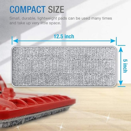 Washable Durable Replacement Microfiber Pads – Reusable Mop Cleaning Pads - Saadiq.pk