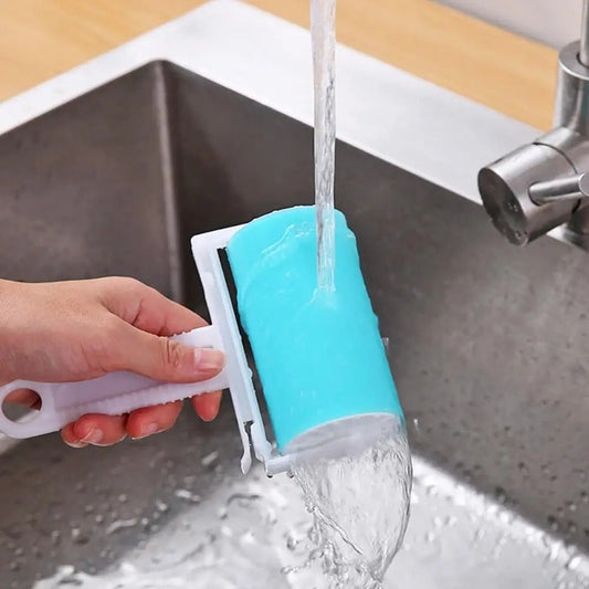 Washable Reusable Gel Lint Roller – Portable Dust & Hair Remover - Saadiq.pk