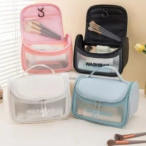 Waterproof Travel Toiletry & Cosmetic Organizer Bag - Saadiq.pk