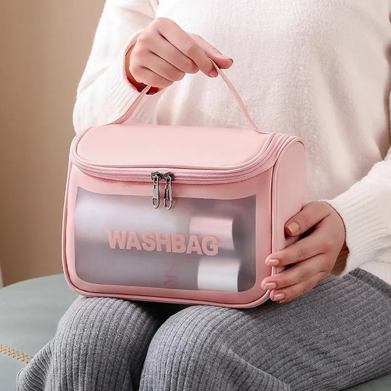 Waterproof Travel Toiletry & Cosmetic Organizer Bag - Saadiq.pk