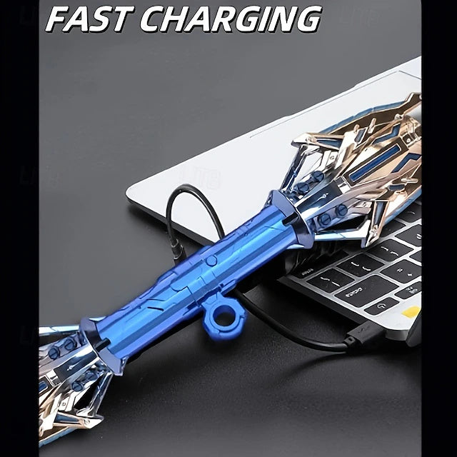 2-in-1 LED Light Sword Toy with Sound Effects