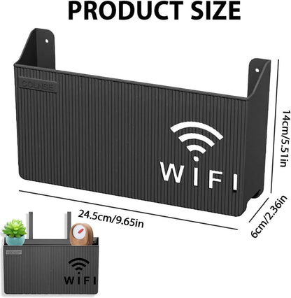 WiFi Router Storage Box – Wall Mounted Cable Organizer Cover - Saadiq.pk