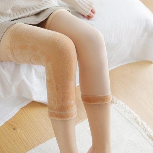 Women Men Winter Leg Warmer Warm Knee Brace Pad Thicken Knee Warmers Knee Stocking Tights - Saadiq.pk