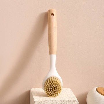 Wood Handle Dish Brush – Eco‑Friendly Kitchen Cleaning Scrubber - Saadiq.pk