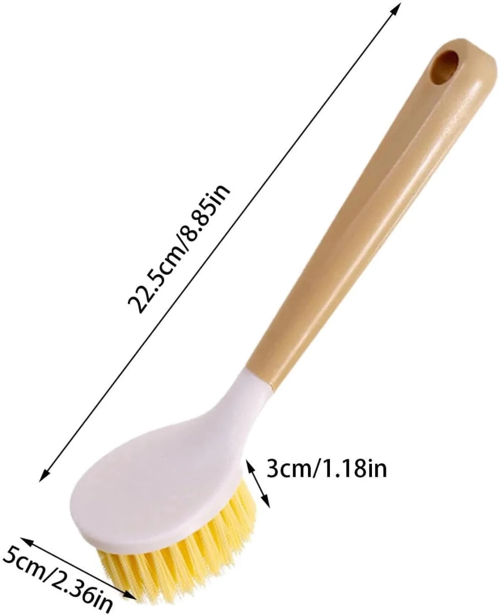 Wood Handle Dish Brush – Eco‑Friendly Kitchen Cleaning Scrubber - Saadiq.pk