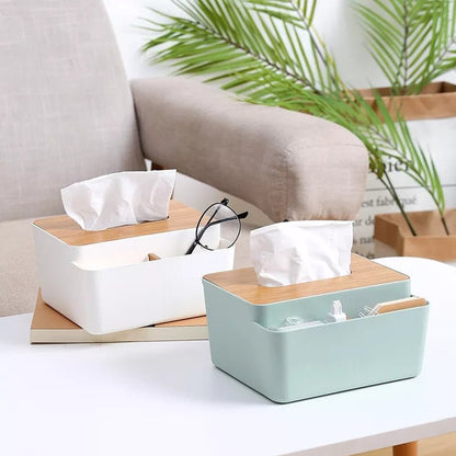 Wooden Top Tissue Box - Saadiq.pk