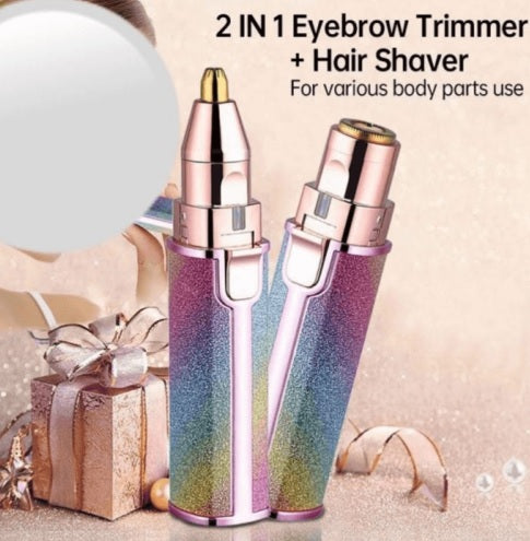 Blawless 2-in-1 Trimmer – Battery Operated Nose, Ear & Eyebrow Hair Remover